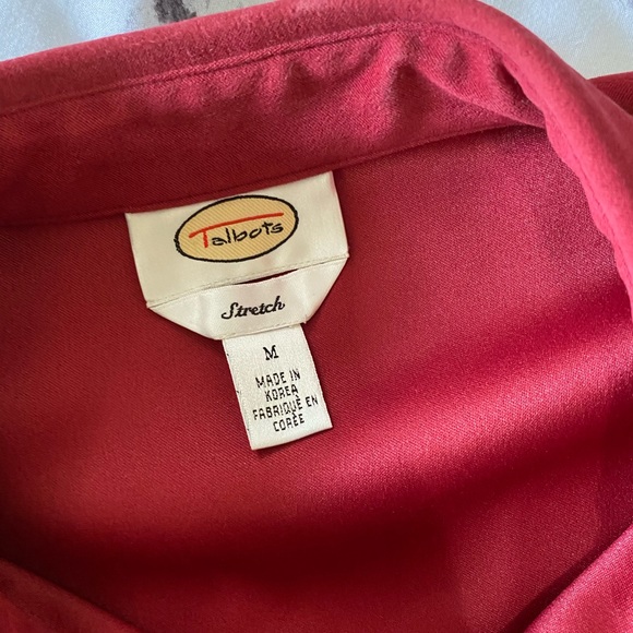 Talbots stretch button up shacket women’s medium - Picture 2 of 5